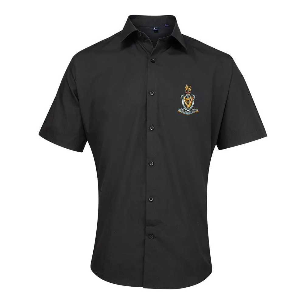 Queen's Royal Hussars Embroidered Short Sleeve Oxford Shirt