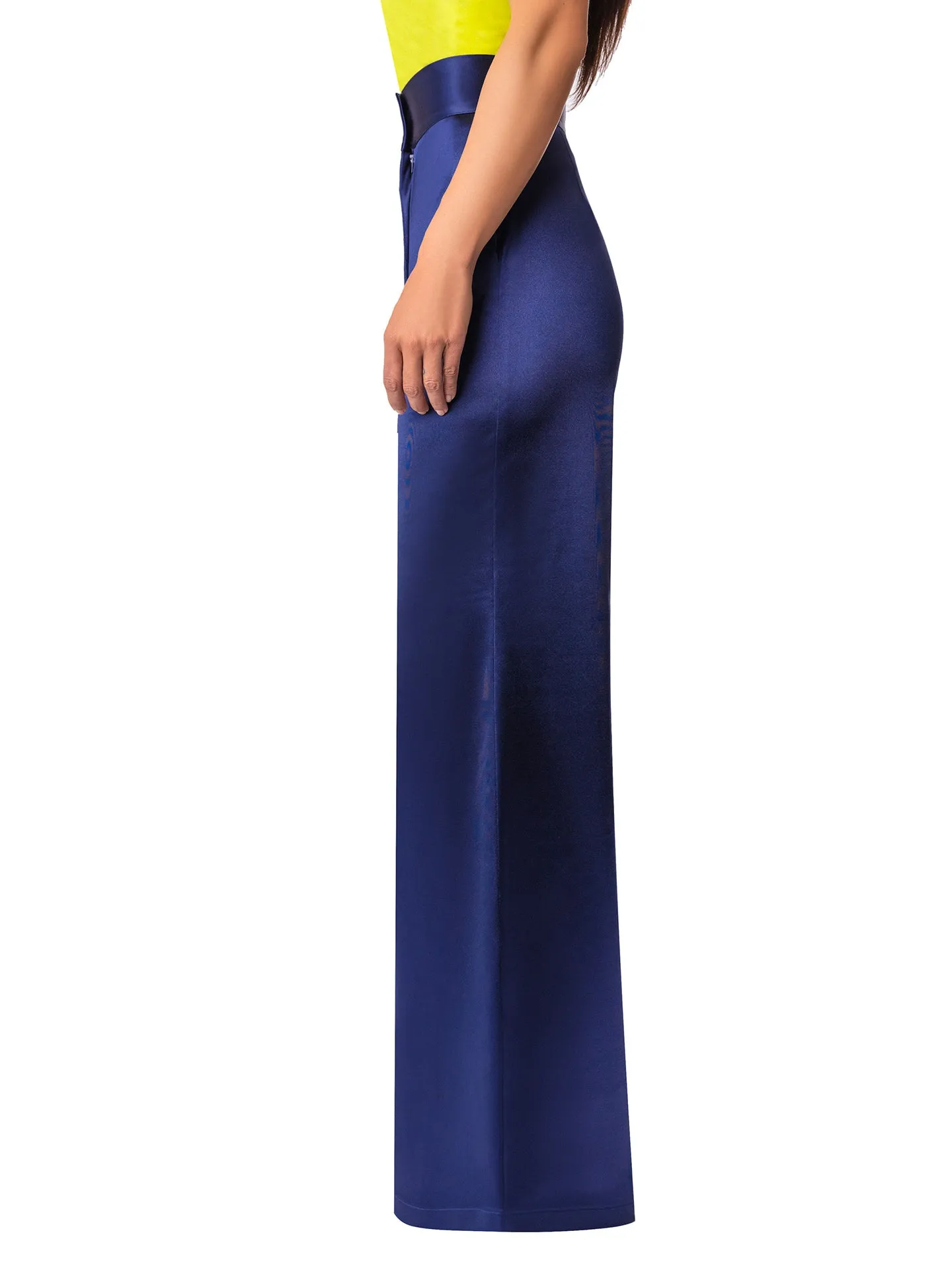 "Larimar" Navy High Waist Pants