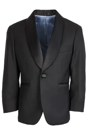 "Seville" Kids Black Tuxedo Jacket (Separates)