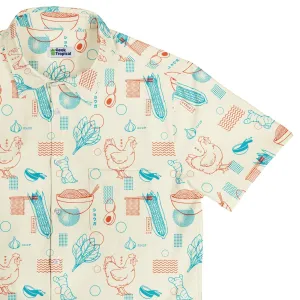 Ramen Recipe Japanese Button Up Shirt