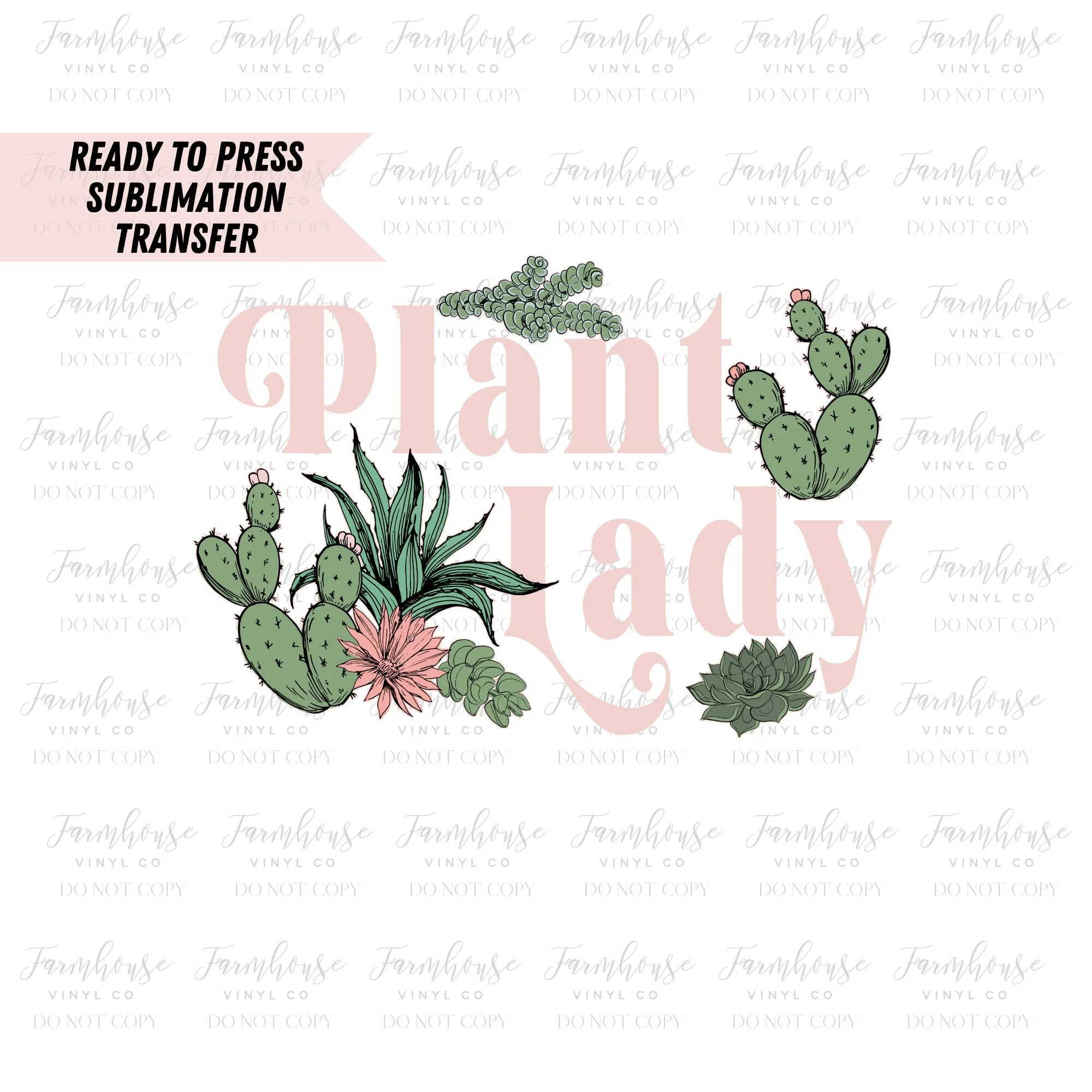 Ready To Press, Sublimation Transfer, Sublimation, Transfer Ready To Press, Plant Lady Transfer Design, Plant Lover Shirt Design, Cactus Sub