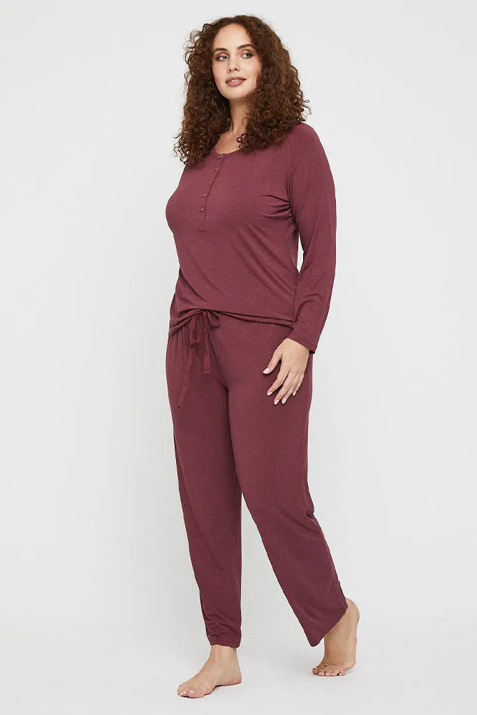 Relax PJ Pants - Burgundy