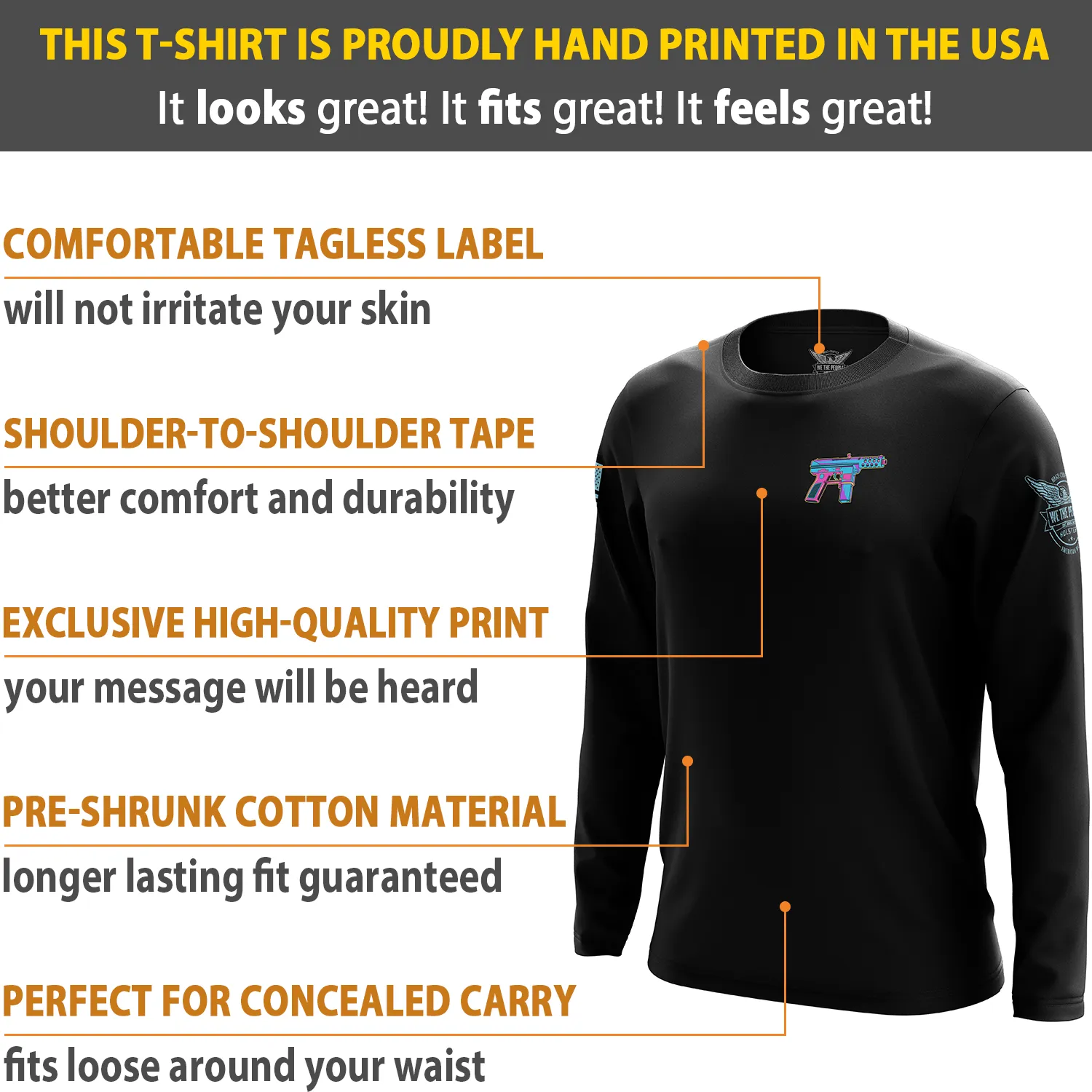 Retro Wave Tec9 Long Sleeve Shirt