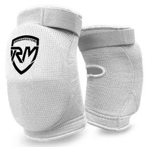 RingMaster Sports Elbow Pads Champion Series White