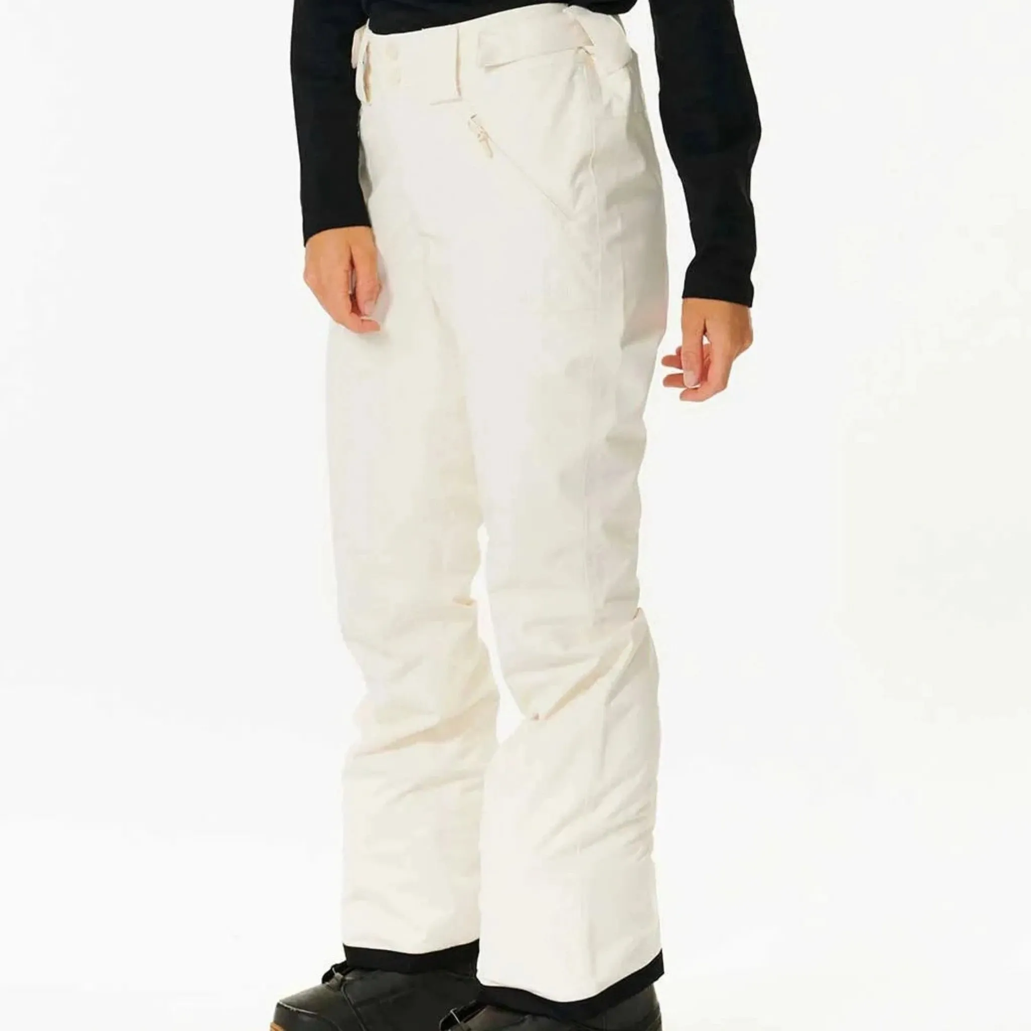 Rip Curl Rider High Waist Women's Snow Pants - Off White