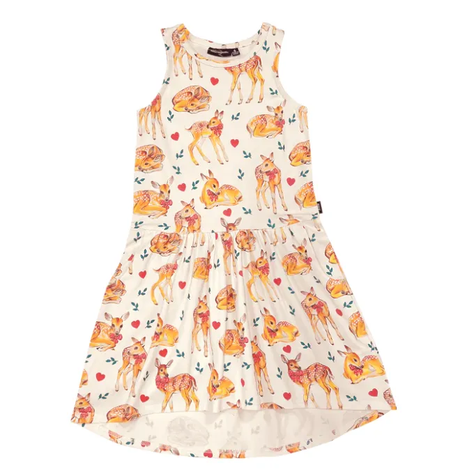 Rock Your Kid - Fawn Sleeveless Drop Waist Dress - multi