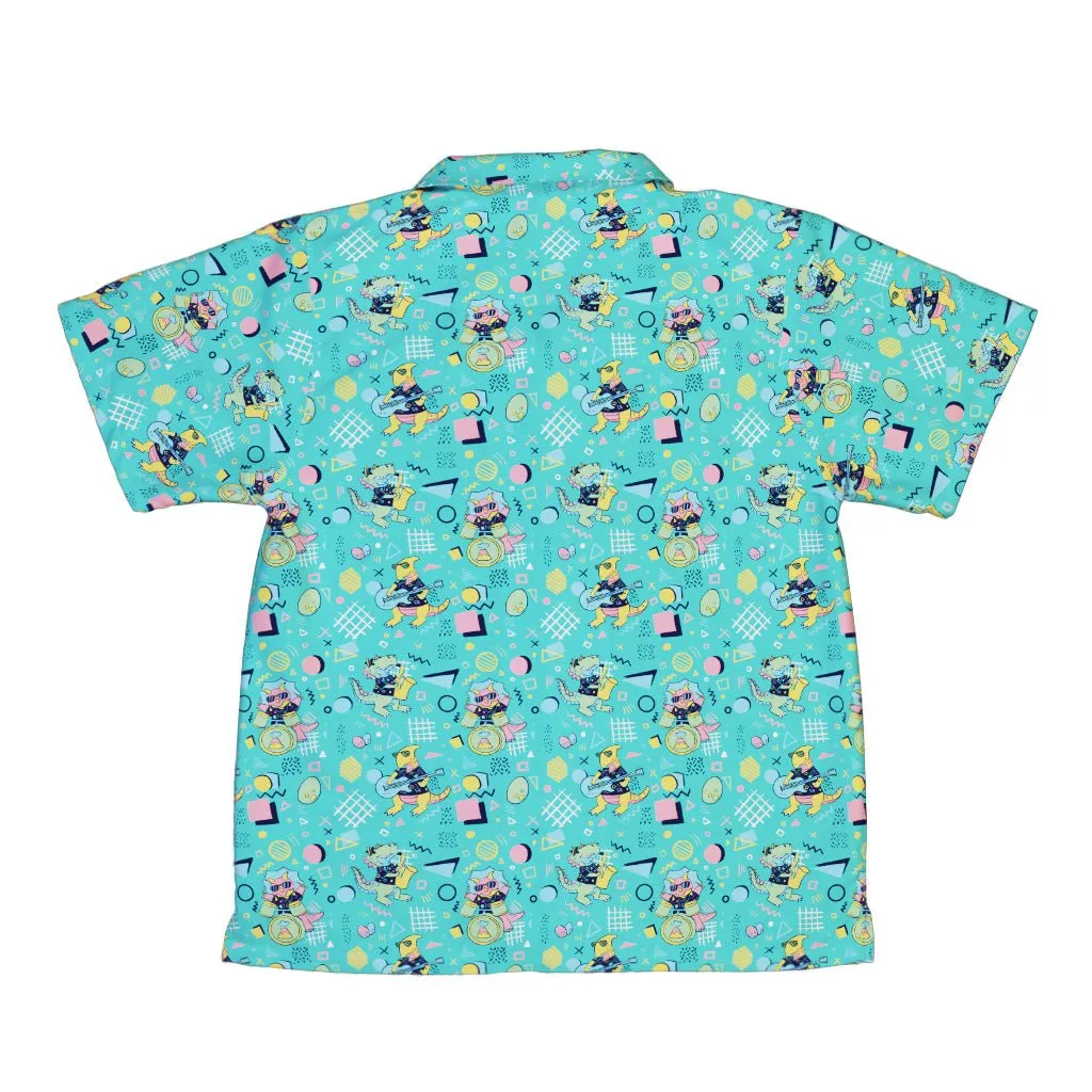 Rocking Dinosaurs Day Youth Hawaiian Shirt