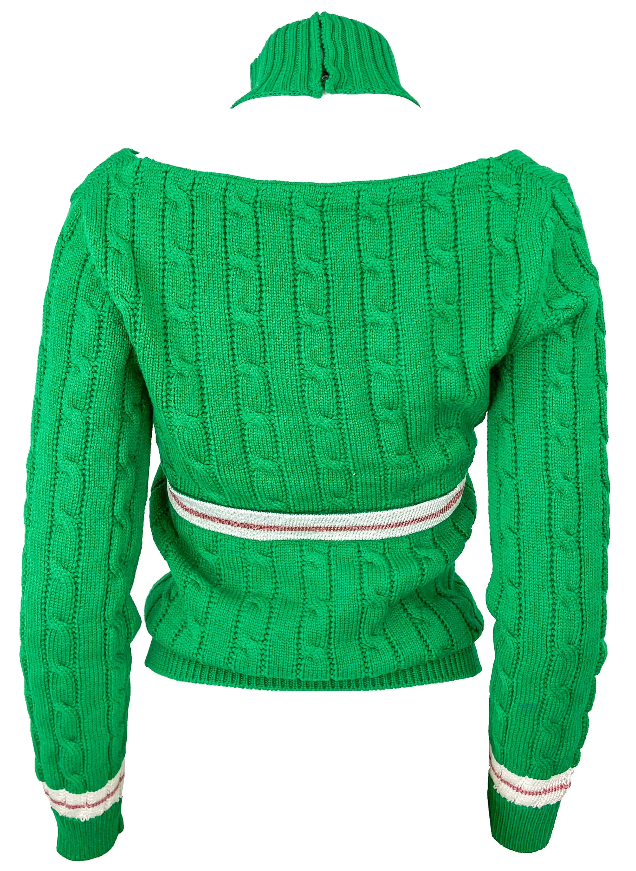 Rosie Assoulin Hold My Bolero Sweater in Forest