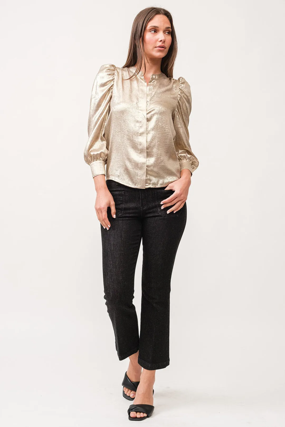 Rowan Gold Metallic Blouse