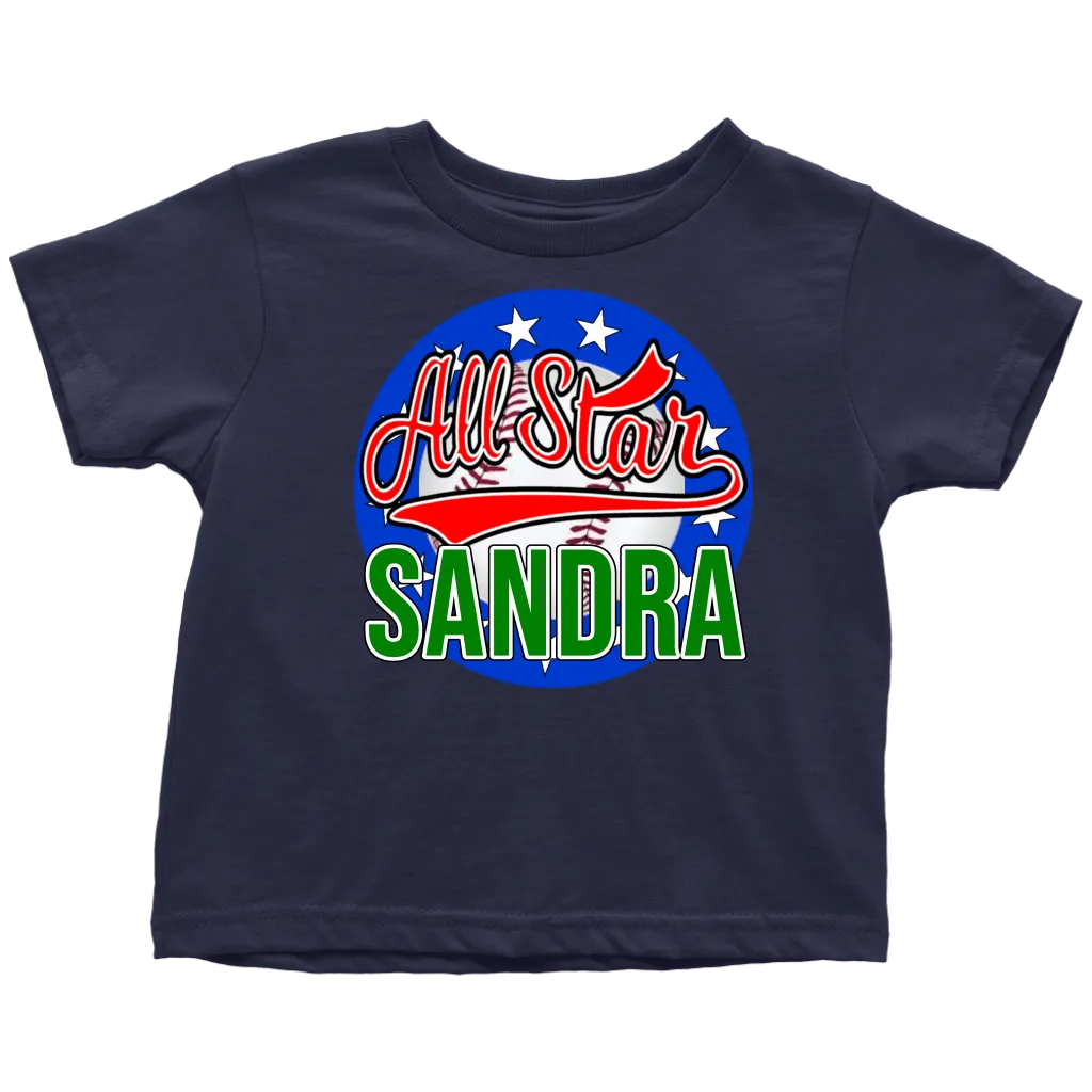 SANDRA ALL STAR TODDLER T-SHIRT FOR SANDRA