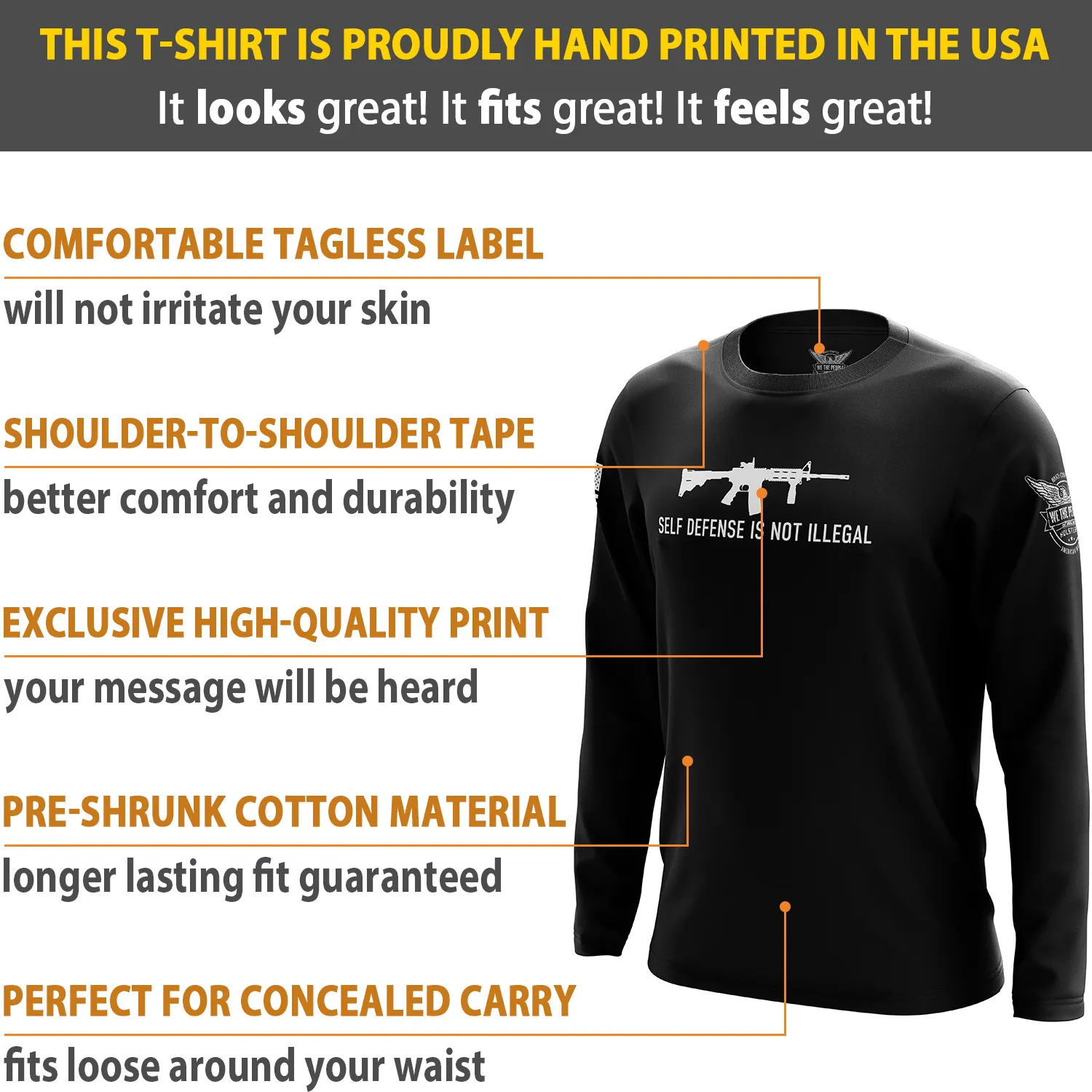 Self-Defense Long Sleeve Shirt