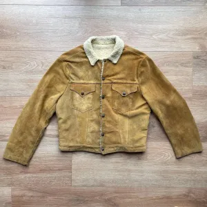 Shearling Lined Trucker Leather Shirt