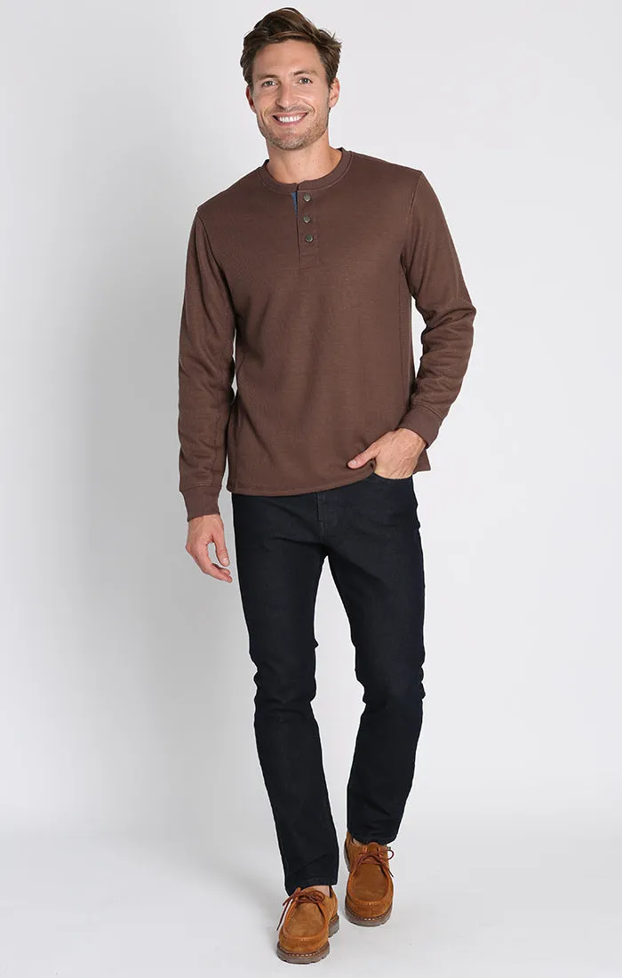 Sherpa Lined Waffle Henley