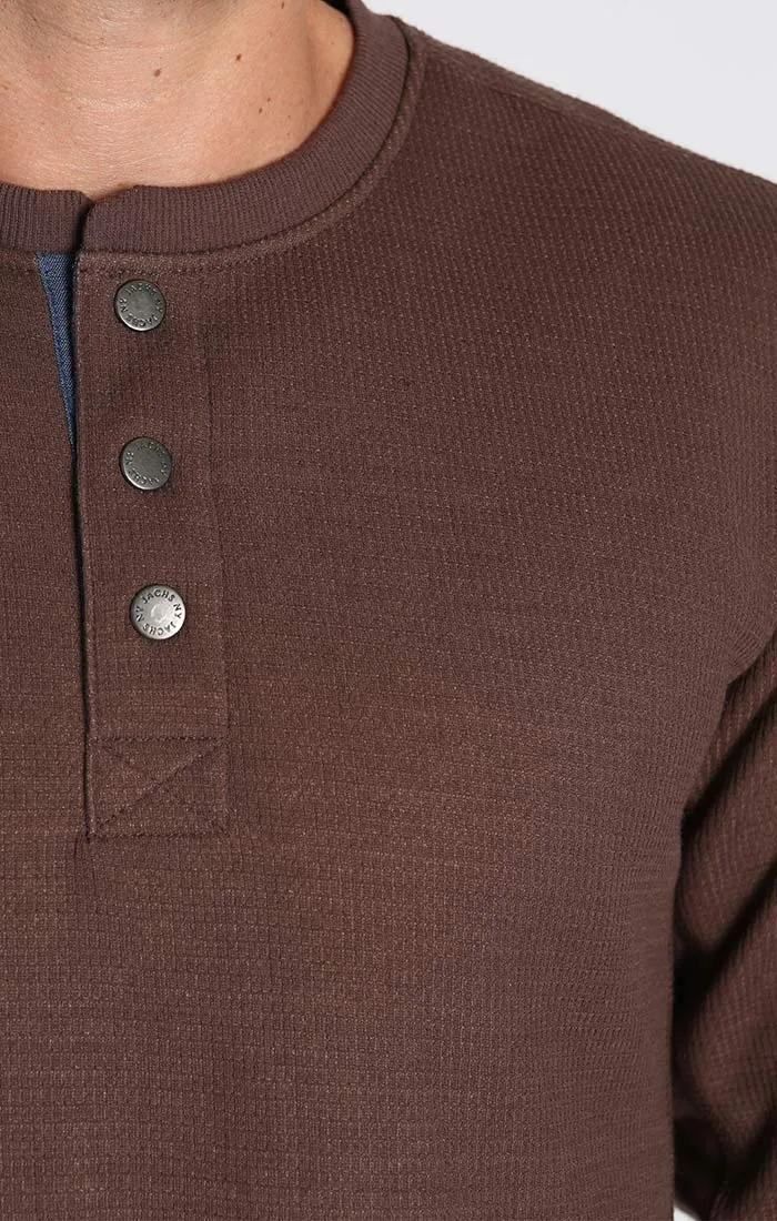 Sherpa Lined Waffle Henley