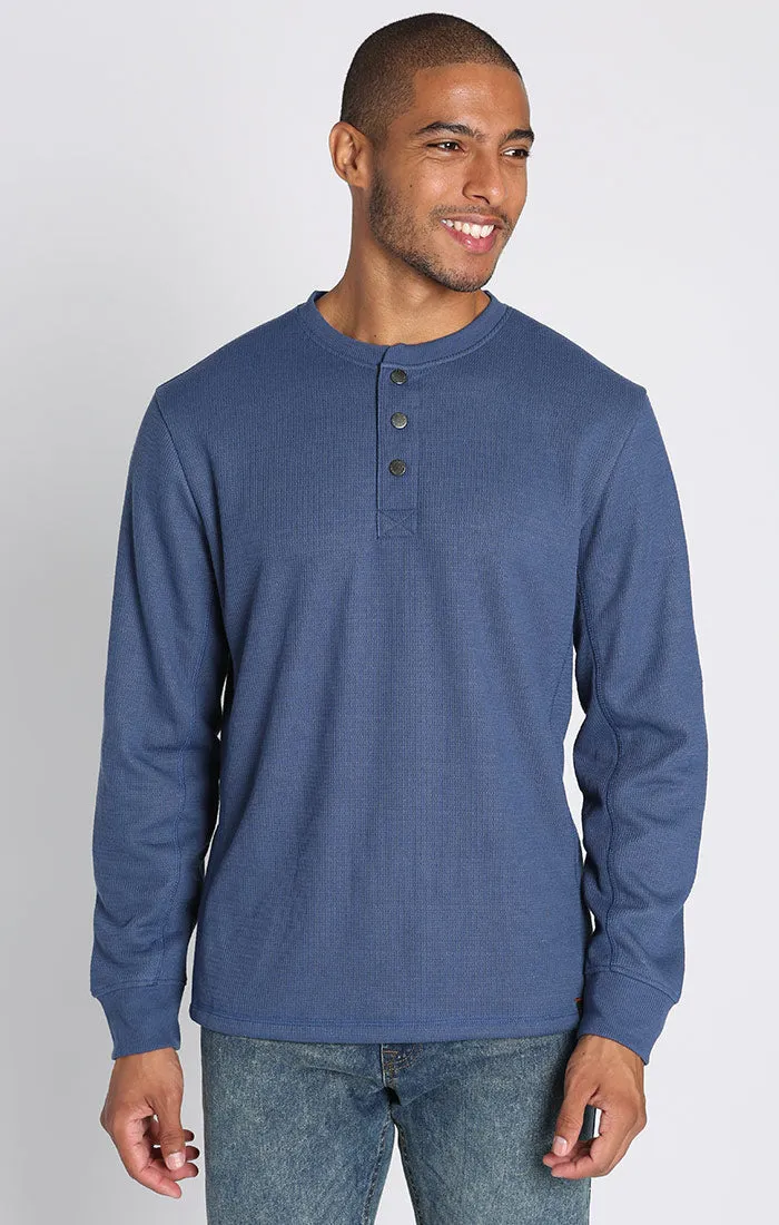 Sherpa Lined Waffle Henley