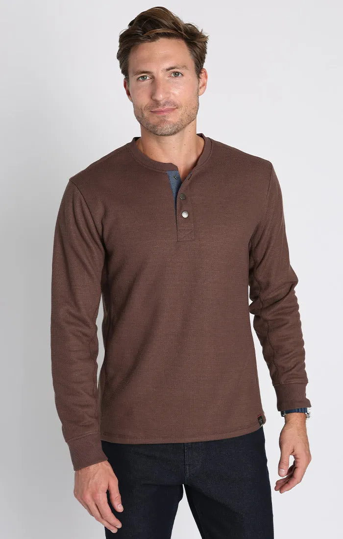 Sherpa Lined Waffle Henley