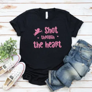 Shot Through The Heart Cupid Valentine's Day T-shirt