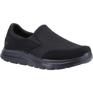 Skechers Workwear McAllen Wide Slip Resistant Occupational Shoe OB Black