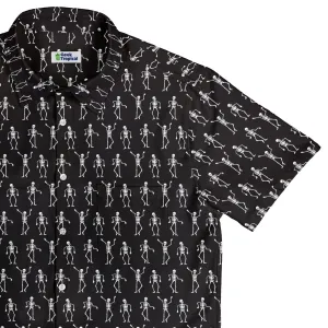 Skeleton Hanging Button Up Shirt