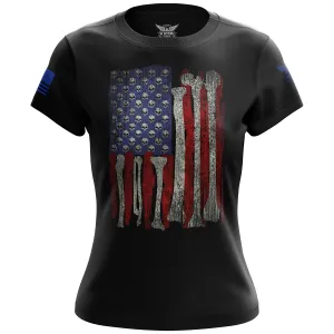 Skull Flag Women's Short Sleeve Shirt