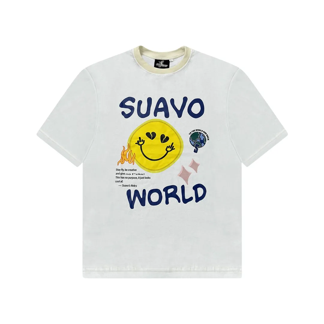 SMILEY T-SHIRT - OFF WHITE