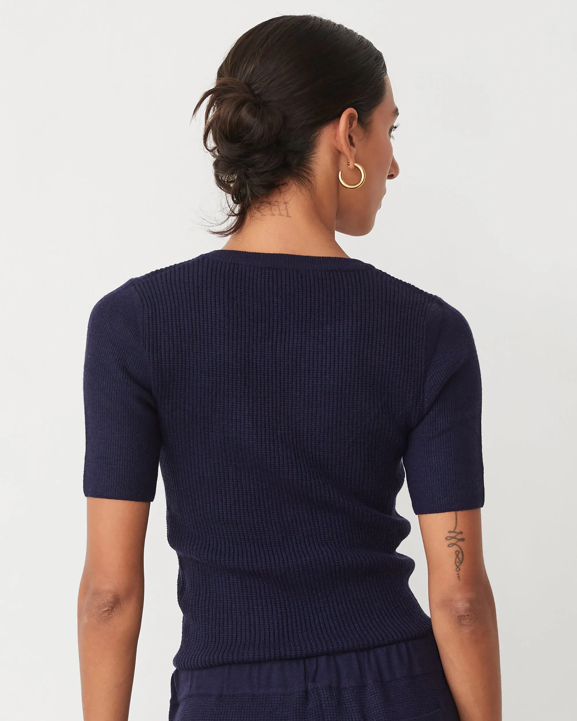 Softknit Rib Waffle Henley