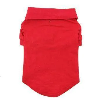 Solid Dog Polo Shirt - Flame Scarlet Red