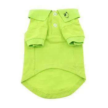 Solid Dog Polo Shirt - Green Flash