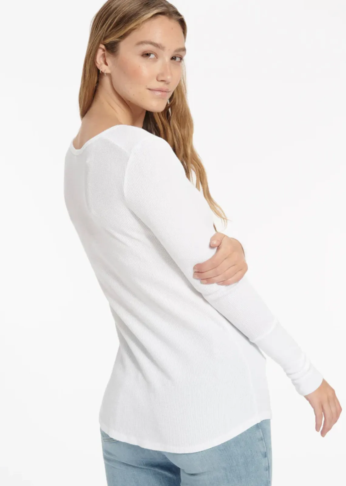 Splendid Thermal Forever Henley - White