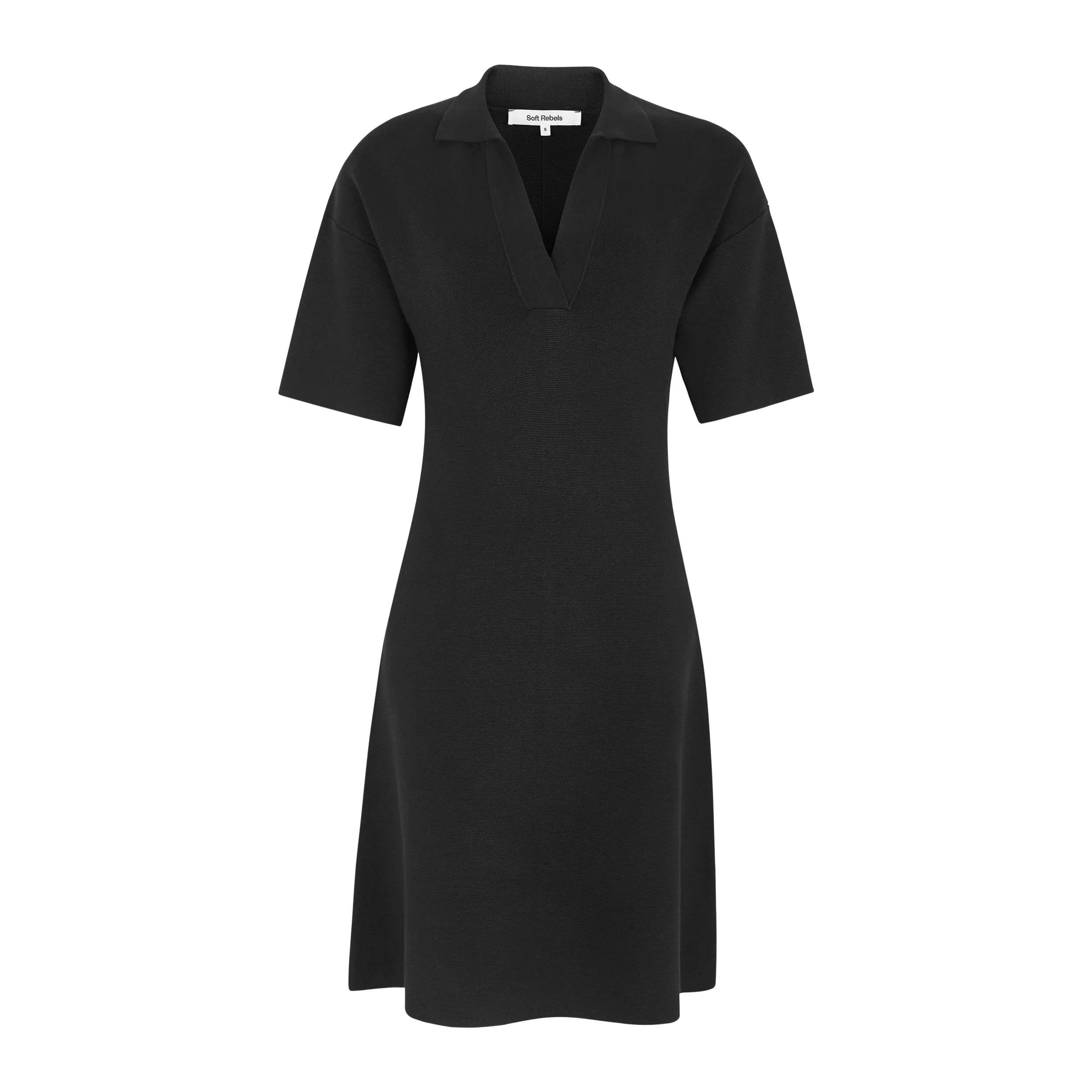 SRHenrietta Polo Dress knit - Black