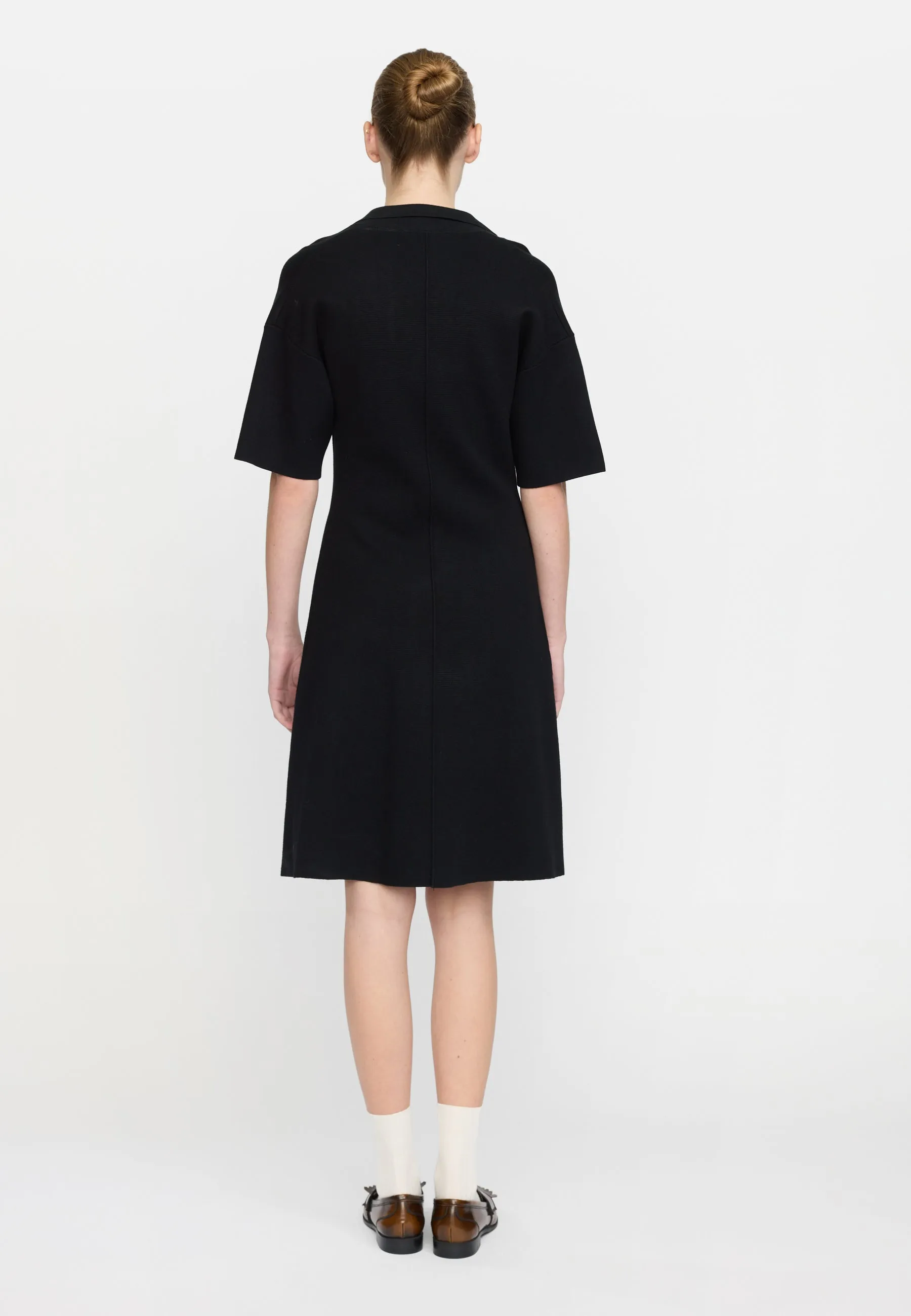 SRHenrietta Polo Dress knit - Black