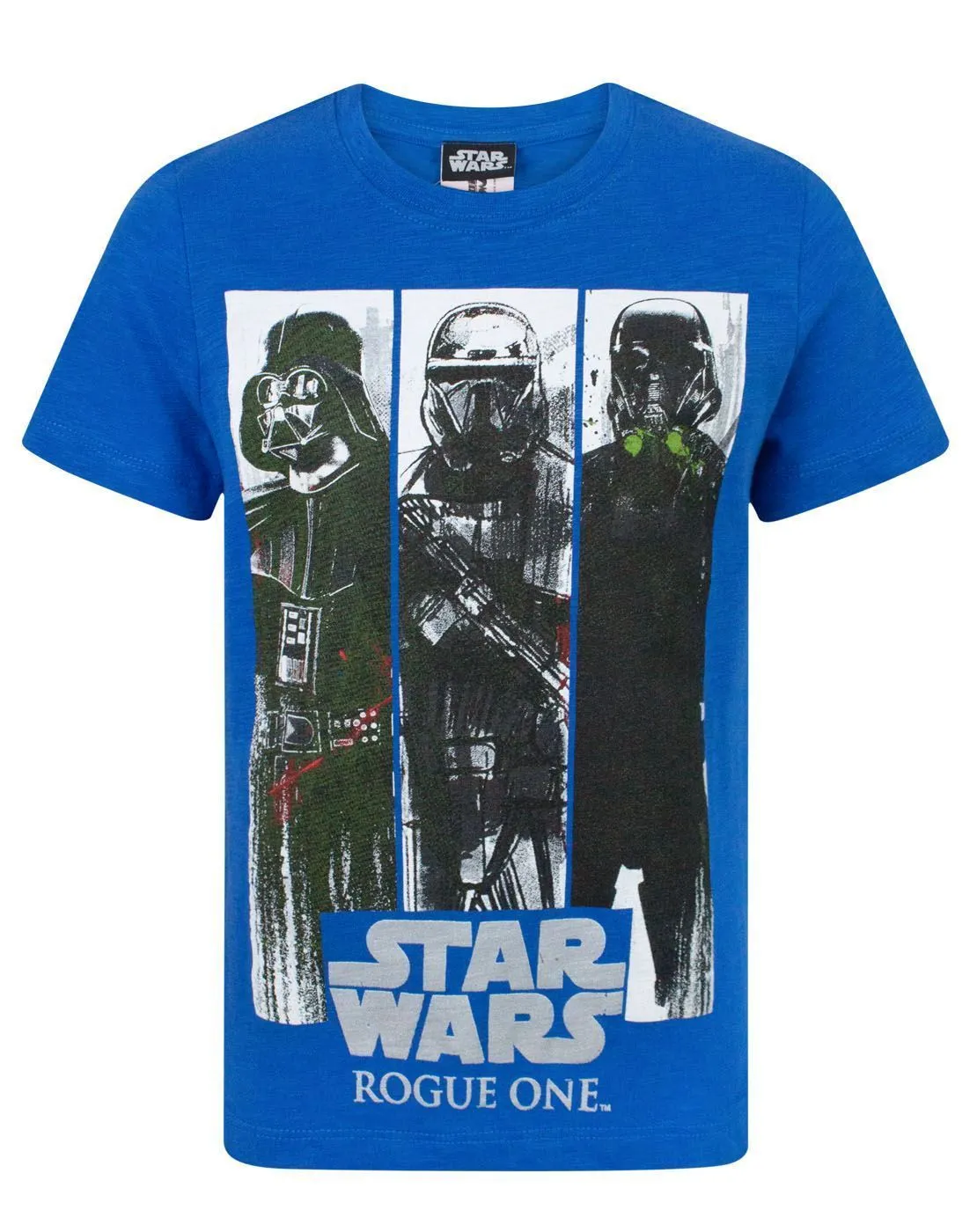 Star Wars Rogue One Character Panels Blue Boy's T-Shirt