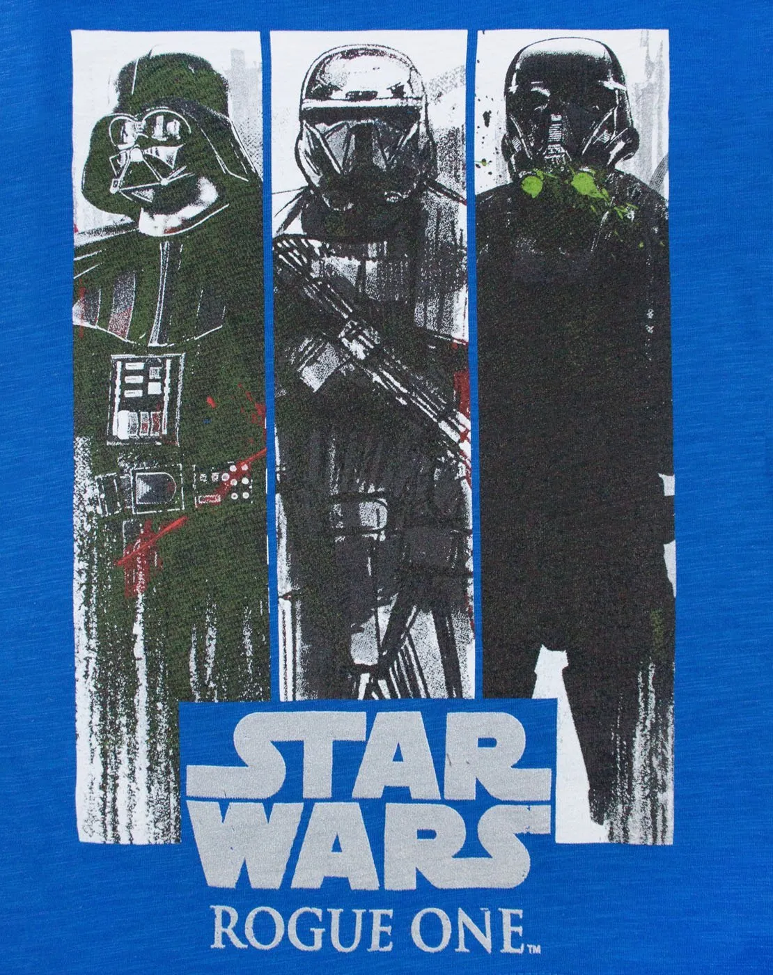 Star Wars Rogue One Character Panels Blue Boy's T-Shirt