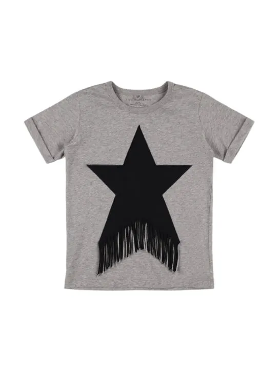 Stella McCartney Kids   Cotton jersey t-shirt w/ fringes 