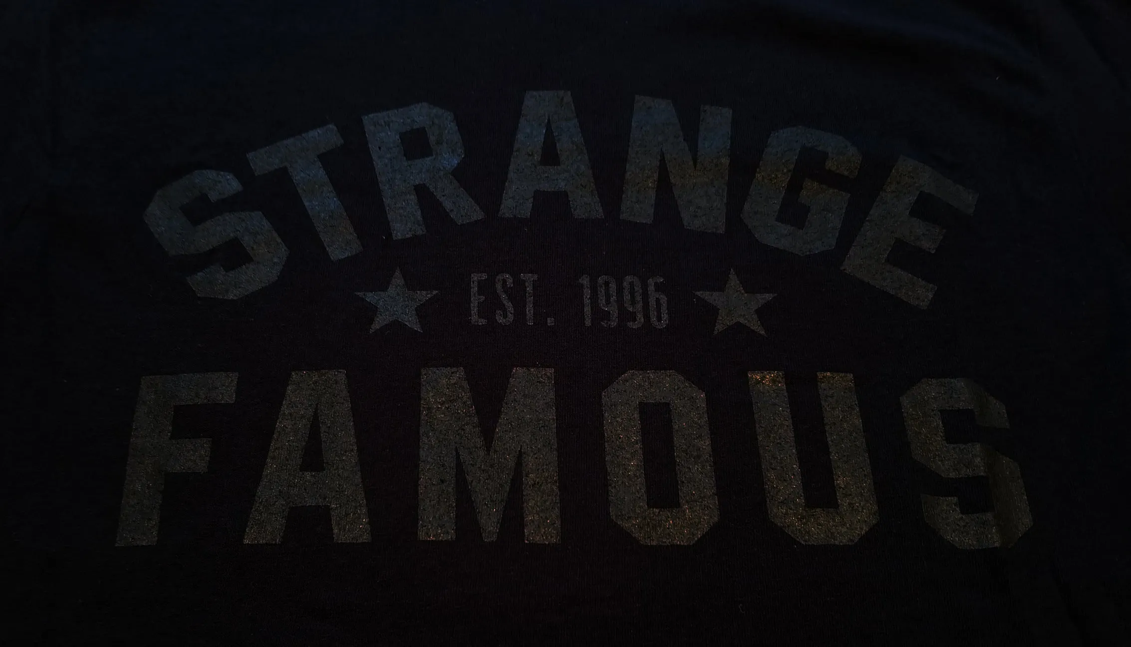 Strange Famous "Est. 1996" Black-on-BLACK T-Shirt