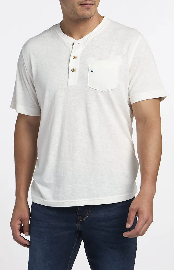 Tailor Vintage Hemp Cotton Jersey Short-Sleeve Henley