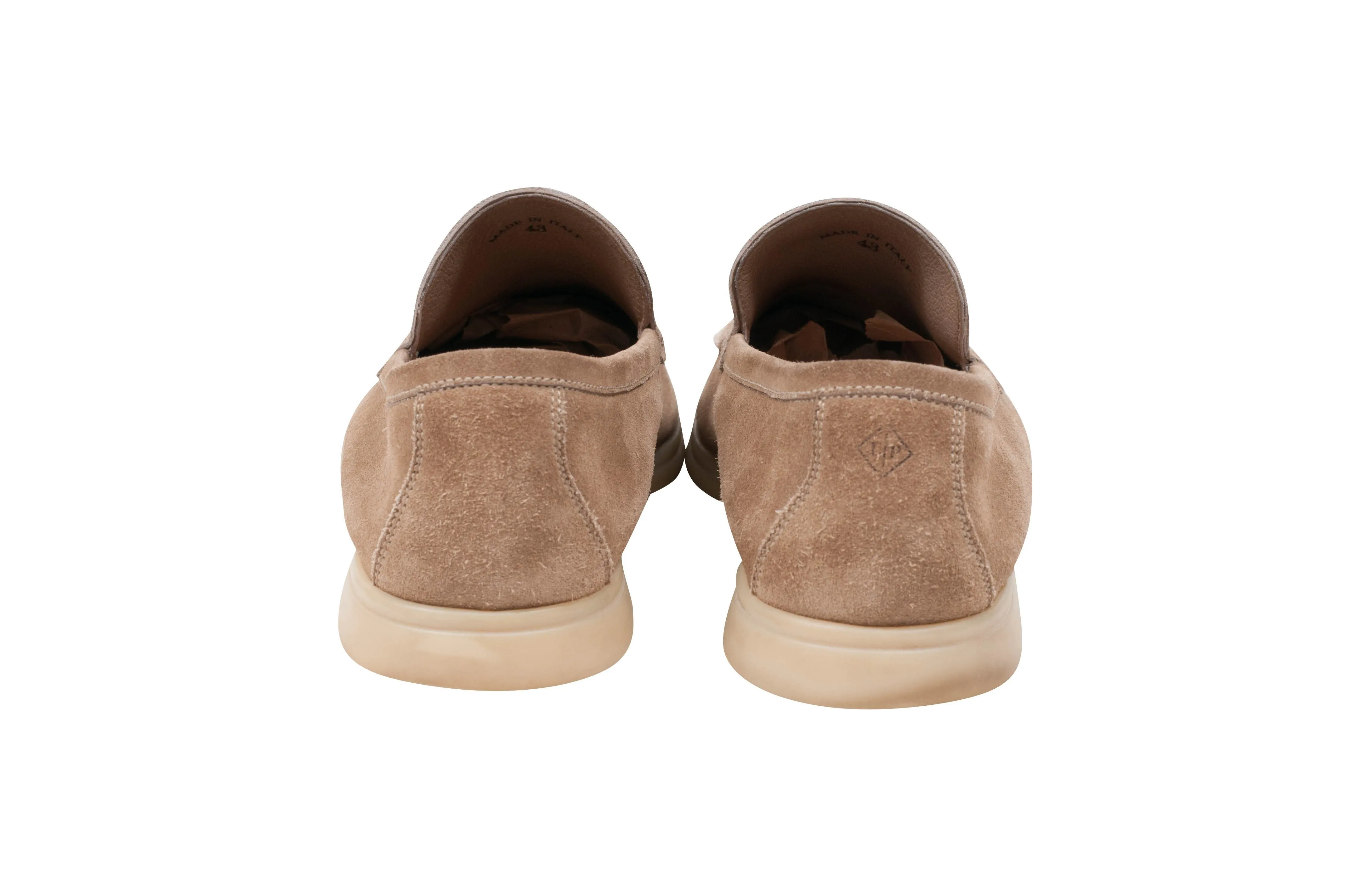 Tan Suede Summer Walk Slip Ons