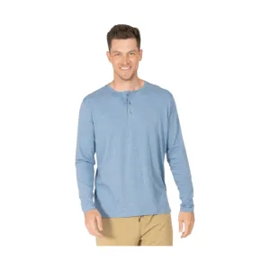 Tasc Men's Everywear Long Sleeve Henley - Chambray Heather - ONLINE STORE CREDIT/EXCHANGE ONLY