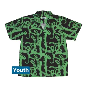 Tentacles of Cthulhu Green Youth Hawaiian Shirt