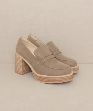 The Demi Mocha Platform Loafer