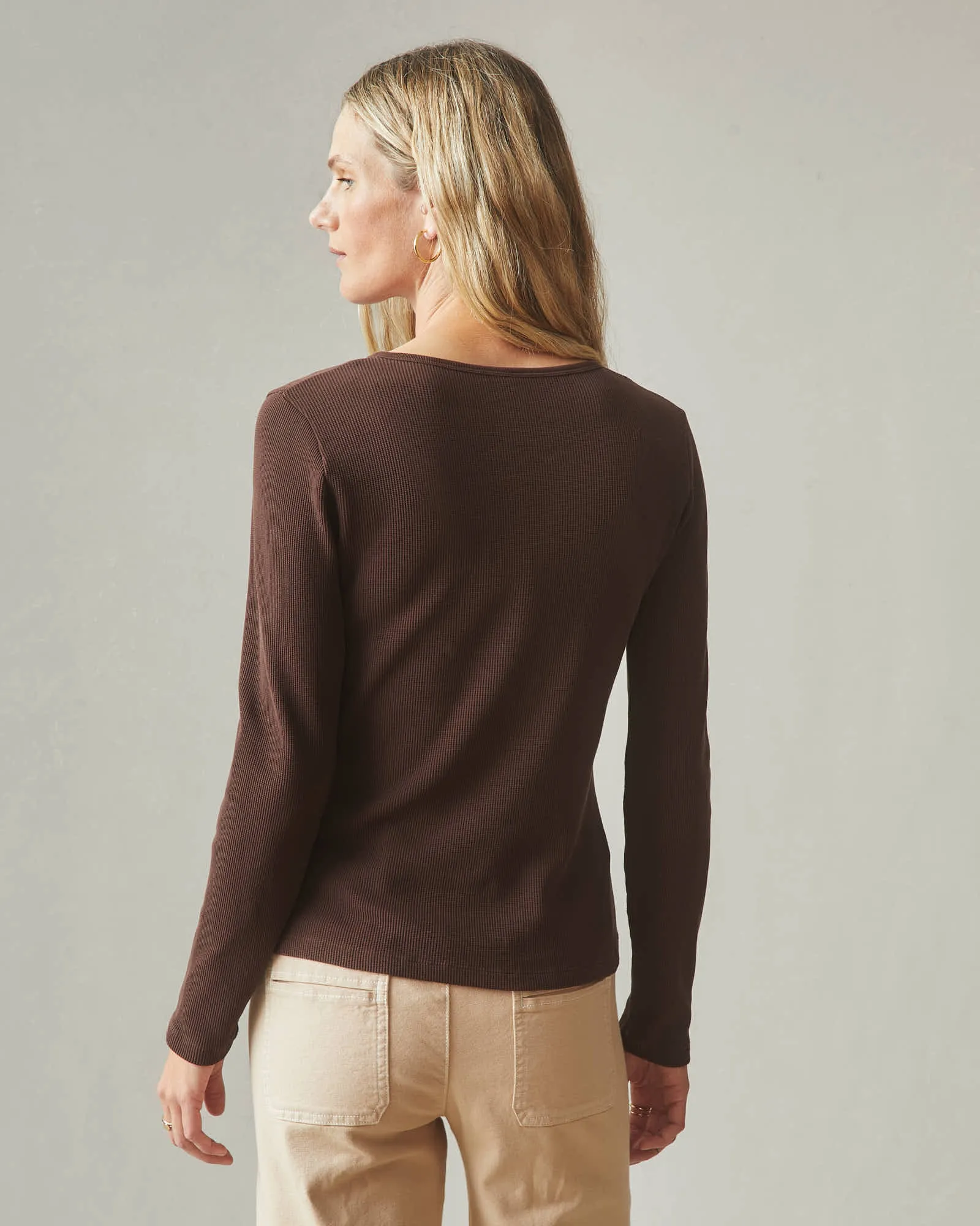 Thermal Henley - Chicory Coffee