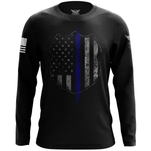 Thin Blue Line Flag Long Sleeve Shirt