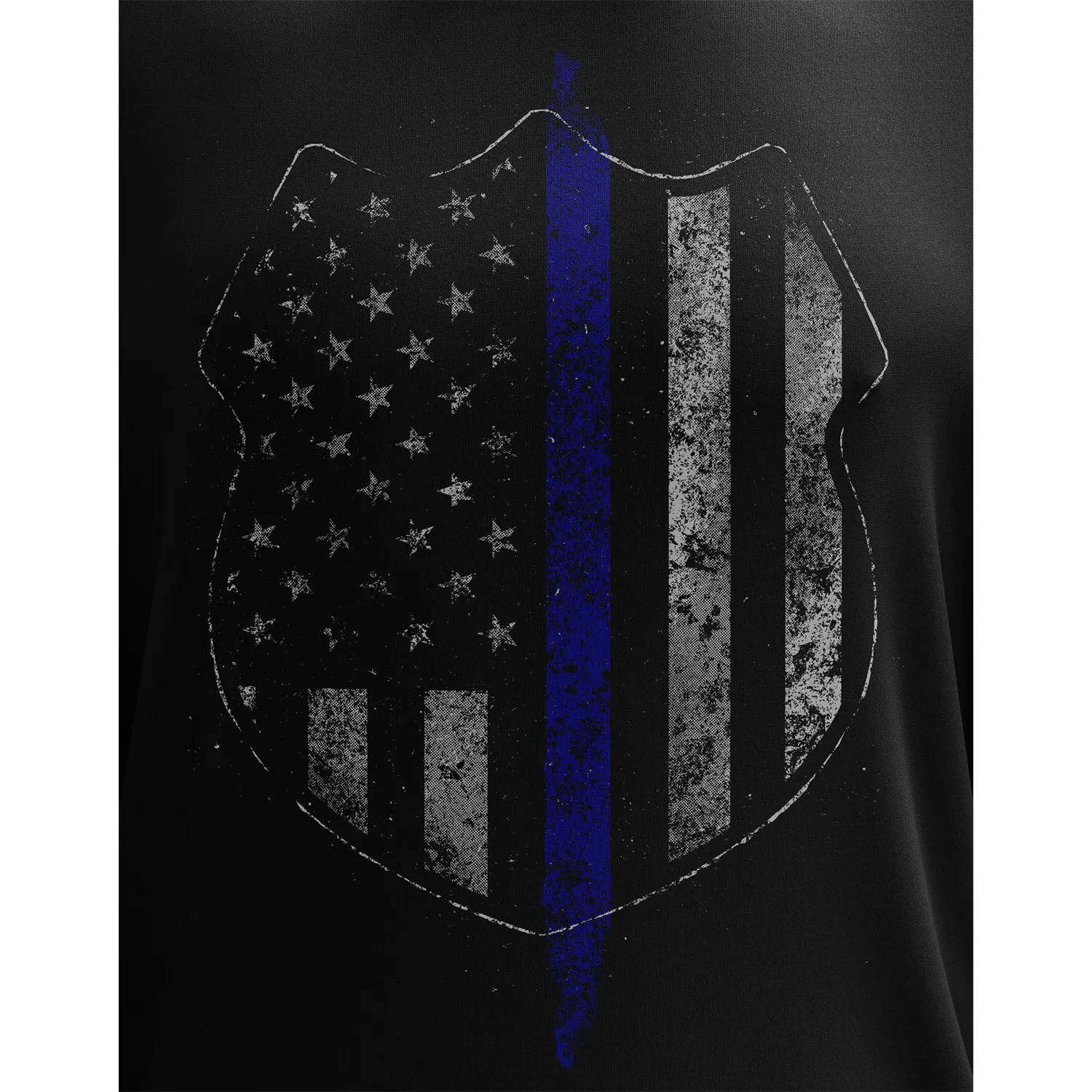 Thin Blue Line Flag Long Sleeve Shirt