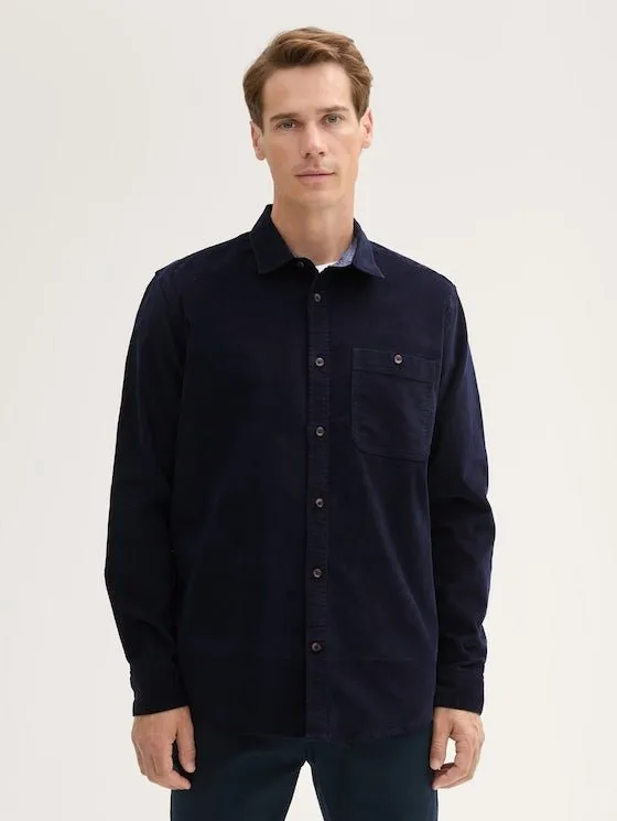 TOM TAILOR - Stretch Corduroy Shirt - 1042658