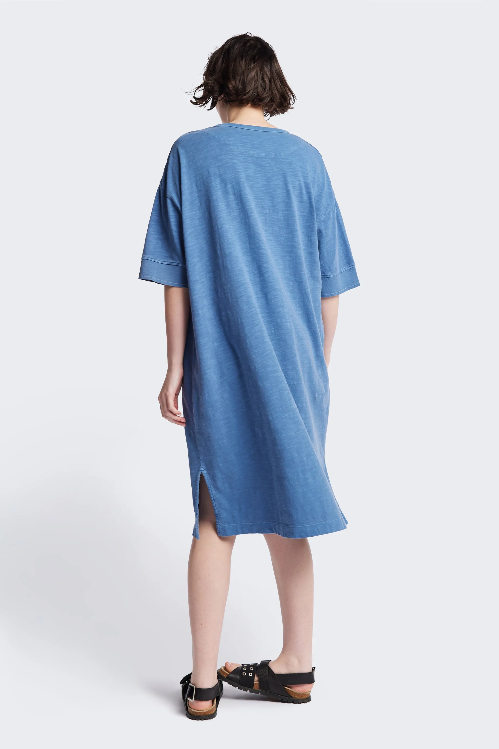 Treatise Henley Dress Blue