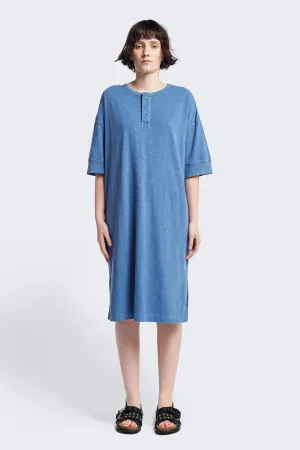 Treatise Henley Dress Blue