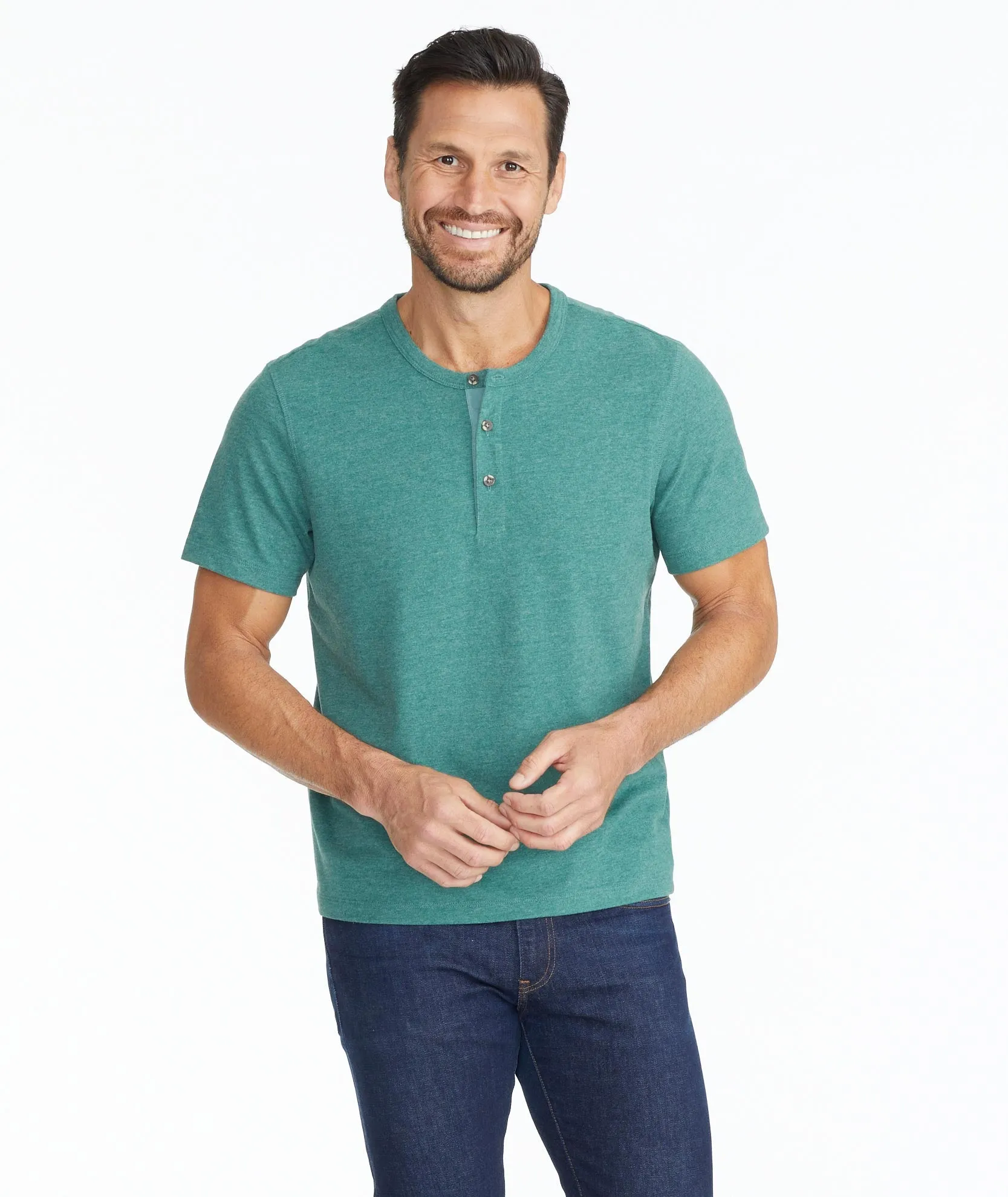 Ultrasoft Short-Sleeve Henley - FINAL SALE