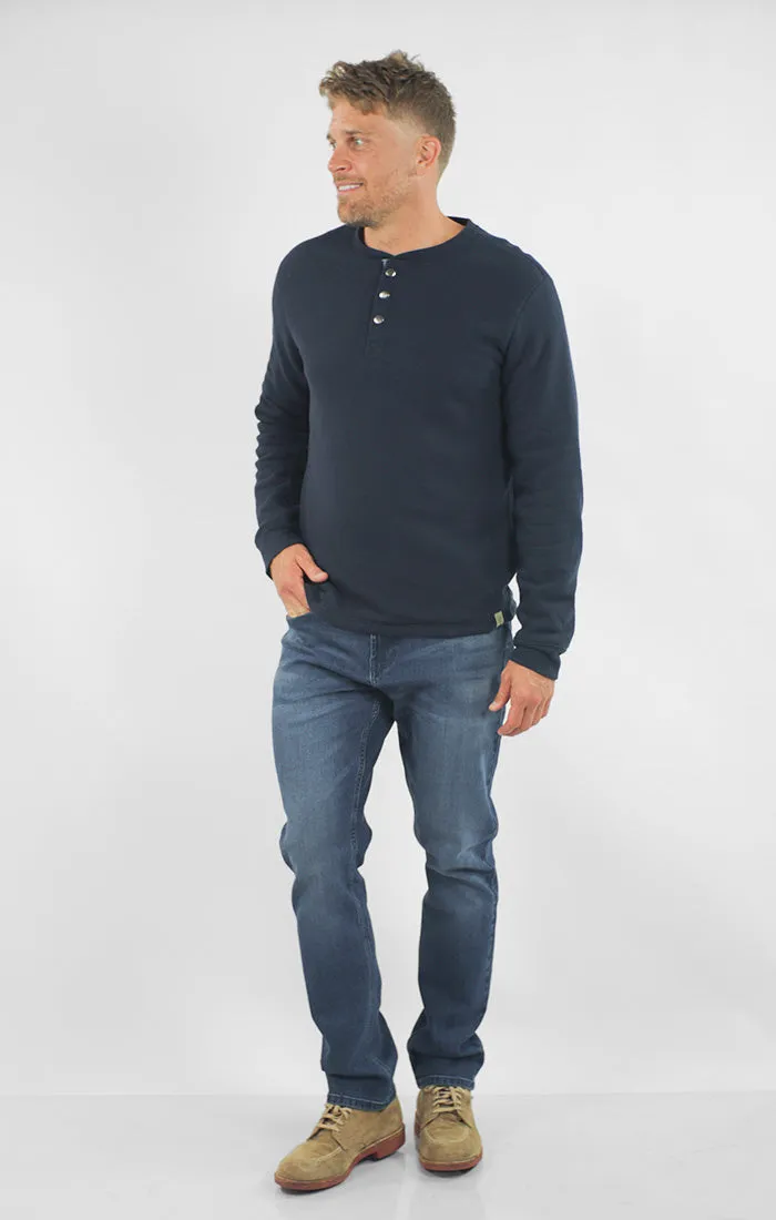 Union Sherpa Lined Recycled Jacquard Henley