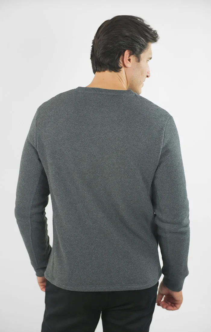 Union Sherpa Lined Recycled Jacquard Henley