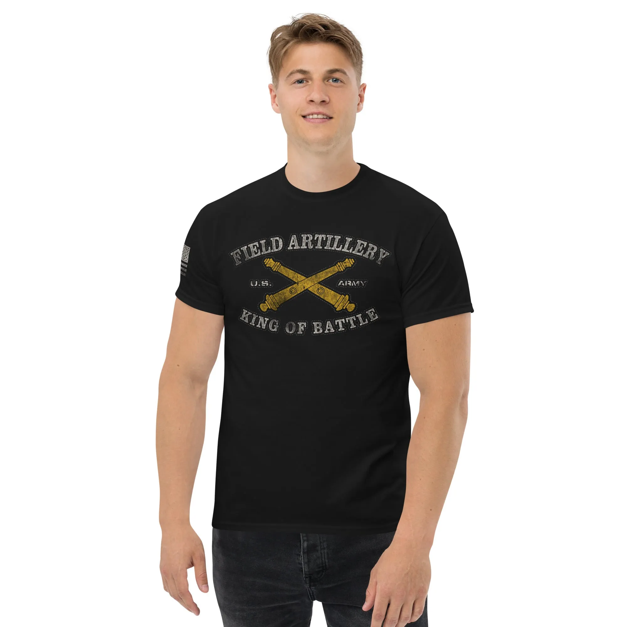 U.S. Army Field Artillery King of Battle Vintage Men's Tee